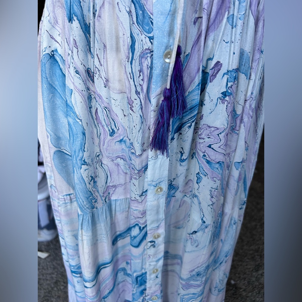 Greater Good NWT 100% Rayon Marble Swirl Pattern Maxi size Small - Picture 3 of 9